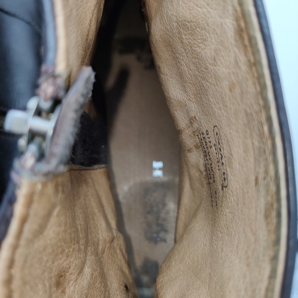 SALE - Men's Coach Jeremy Dark Brown Leather boots. Sz 9.5 - Picture 6 of 11